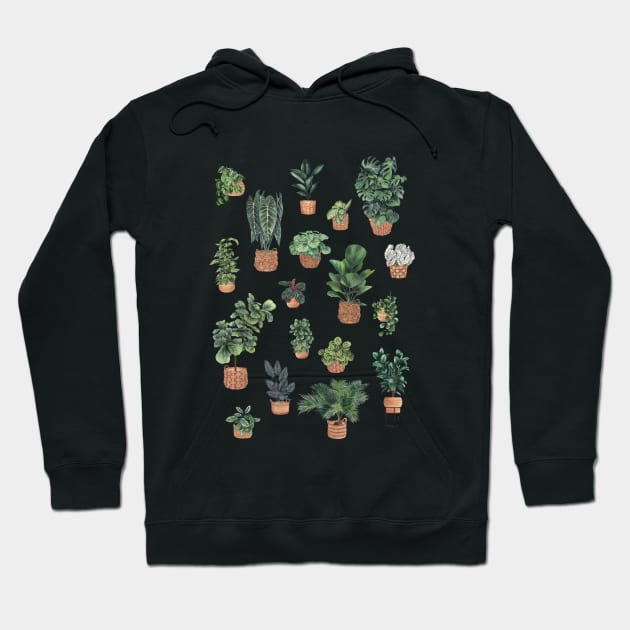 House plants collection Hoodie by gusstvaraonica